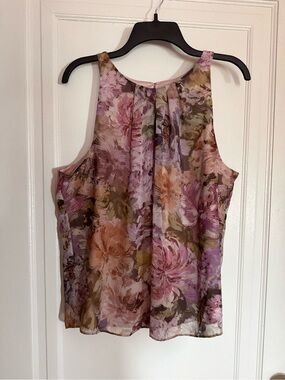 RW&CO. Floral Sleeveless Camisole in Pink and Olive